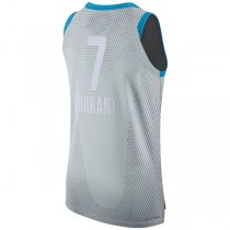 B.Nets #7 Kevin Durant 2022 All-Star Game Authentic Jersey Gray Stitched American Basketball Jersey