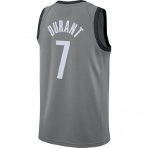 B.Nets #7 Kevin Durant Jordan Brand 2020-21 Swingman Jersey Statement Edition Gray Stitched American Basketball Jersey