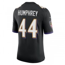 B.Ravens #44 Marlon Humphrey Black Vapor Limited Jersey Stitched American Football Jerseys
