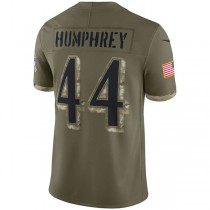 B.Ravens #44 Marlon Humphrey Olive 2022 Salute To Service Limited Jersey Stitched American Football Jerseys