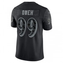 B.Ravens #99 Odafe Oweh Black RFLCTV Limited Jersey Stitched American Football Jerseys
