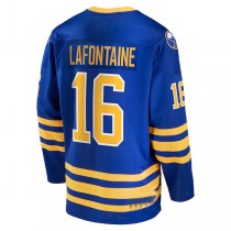 B.Sabres #16 Pat LaFontaine Fanatics Branded Breakaway Retired Player Jersey Royal Stitched American Hockey Jerseys