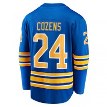 B.Sabres #24 Dylan Cozens Fanatics Branded Home Breakaway Player Jersey Royal Stitched American Hockey Jerseys