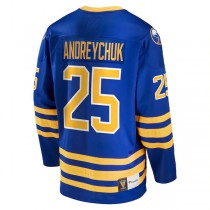 B.Sabres #25 Dave Andreychuk Fanatics Branded Breakaway Retired Player Jersey Royal Stitched American Hockey Jerseys