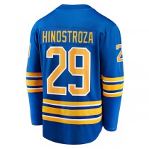 B.Sabres #29 Vinnie Hinostroza Fanatics Branded Home Breakaway Player Jersey Royal Stitched American Hockey Jerseys