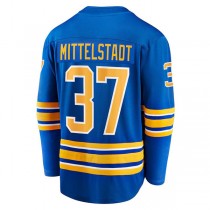 B.Sabres #37 Casey Mittelstadt Fanatics Branded Home Breakaway Player Jersey Royal Stitched American Hockey Jerseys
