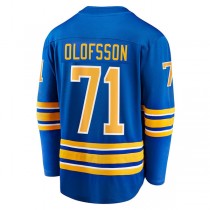 B.Sabres #71 Victor Olofsson Fanatics Branded Breakaway Player Jersey Royal Stitched American Hockey Jerseys