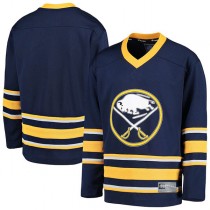 B.Sabres Fanatics Branded Home Replica Blank Jersey Navy Stitched American Hockey Jerseys