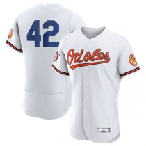 Baltimore Orioles #42 Jackie Robinson White Authentic Player Jersey Baseball Jerseys