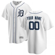 Baseball Jerseys Custom Detroit Tigers White Home Replica Custom Jersey