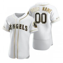 Baseball Jerseys Custom Los Angeles Angels Jersey Golden Edition White Stitched Any Name And Number