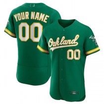 Baseball Jerseys Custom Oakland Athletics Kelly Green Alternate Authentic Custom Jersey