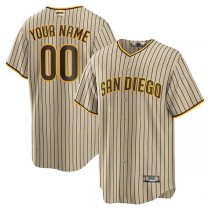 Baseball Jerseys Custom San Diego Padres Brown Road Custom Replica Jersey