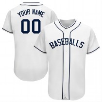 Baseball Jerseys Custom San Diego Padres Stitched Personalized Button Down Baseball T Shirt