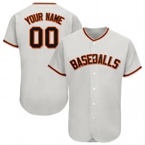 Baseball Jerseys Custom San Francisco Giants Stitched Personalized Button Down Baseball T Shirt
