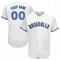 Baseball Jerseys Custom Toronto Blue Jays Stitched Personalized Button Down Baseball T Shirt
