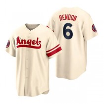 Baseball Jerseys Los Angeles Angels #6 Anthony Rendon Cream Stitched 2022 City Connect Jersey Men Youth Women