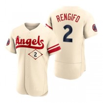 Baseball Jerseys Men Los Angeles Angels #2 Luis Rengifo Cream Stitched 2022 City Connect Jersey