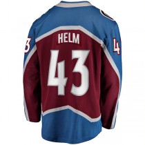 C.Avalanche #43 Darren Helm Fanatics Branded Home Breakaway Player Jersey Burgundy Stitched American Hockey Jerseys