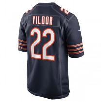 C.Bears #22 Kindle Vildor Navy Game Jersey Stitched American Football Jerseys