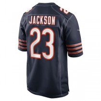 C.Bears #23 Lamar Jackson Navy Game Player Jersey Stitched American Football Jerseys