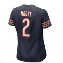 C.Bears #2 D.J. Moore Game Jersey Stitched American Football Jerseys