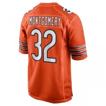 C.Bears #32 David Montgomery Orange Alternate Game Player Jersey Stitched American Football Jerseys