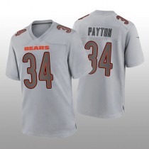 C.Bears #34 Walter Payton Gray Atmosphere Game Retired Player Jersey Stitched American Football Jerseys