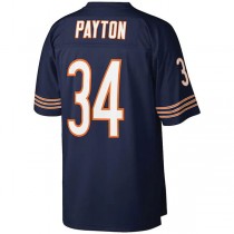 C.Bears #34 Walter Payton Mitchell & Ness Navy Legacy Replica Jersey Stitched American Football Jerseys