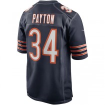 C.Bears #34 Walter Payton Navy Game Retired Player Jersey Stitched American Football Jerseys