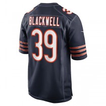 C.Bears #39 Josh Blackwell Navy Game Player Jersey Stitched American Football Jerseys