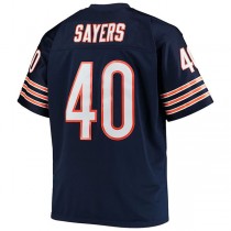 C.Bears #40 Gale Sayers Mitchell & Ness Navy Big & Tall 1969 Retired Player Replica Jersey Stitched American Football Jerseys