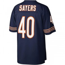 C.Bears #40 Gale Sayers Mitchell & Ness Navy Legacy Replica Jersey Stitched American Football Jerseys