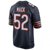 C.Bears #52 Khalil Mack Navy Game Player Jersey Stitched American Football Jerseys
