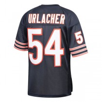 C.Bears #54 Brian Urlacher Mitchell & Ness Navy 2001 Authentic Throwback Retired Player Jersey Stitched American Football Jerseys