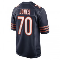 C.Bears #70 Braxton Jones Navy Game Player Jersey Stitched American Football Jerseys