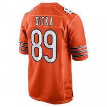 C.Bears #89 Mike Ditka Orange Retired Player Jersey Stitched American Football Jerseys