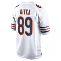 C.Bears #89 Mike Ditka White Retired Player Game Jersey Stitched American Football Jerseys