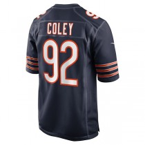 C.Bears #92 Trevon Coley Navy Game Player Jersey Stitched American Football Jerseys
