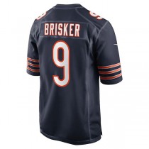 C.Bears #9 Jaquan Brisker Navy Game Player Jersey Stitched American Football Jerseys