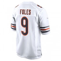 C.Bears #9 Nick Foles White Game Jersey Stitched American Football Jerseys