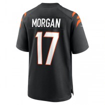 C.Bengals #17 Stanley Morgan Black Player Game Jersey Stitched American Football Jerseys