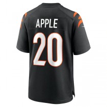C.Bengals #20 Eli Apple Black Game Jersey Stitched American Football Jerseys