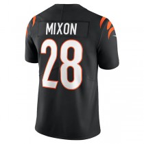 C.Bengals #28 Joe Mixon Black Vapor Limited Jersey Stitched American Football Jerseys