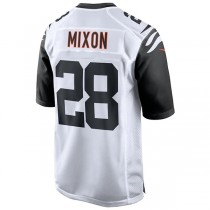 C.Bengals #28 Joe Mixon White Alternate Game Jersey Stitched American Football Jerseys