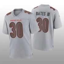 C.Bengals #30 Jessie Bates III Gray Atmosphere Game Jersey Stitched American Football Jerseys