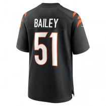 C.Bengals #51 Markus Bailey Black Game Jersey Stitched American Football Jerseys