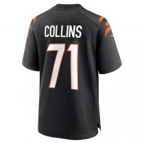 C.Bengals #71 La'el Collins Black Game Jersey Stitched American Football Jerseys