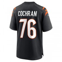 C.Bengals #76 Devin Cochran Black Game Player Jersey Stitched American Football Jerseys
