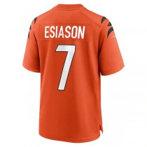 C.Bengals #7 Boomer Esiason Orange Retired Player Alternate Game Jersey Stitched American Football Jerseys